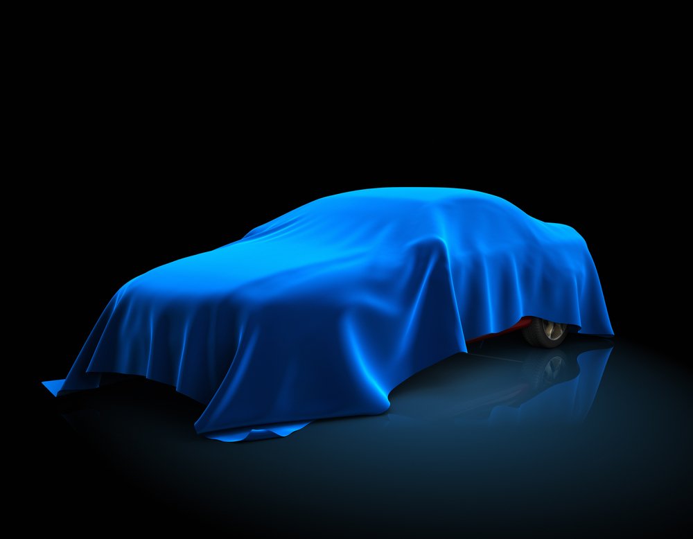 Blue car cover