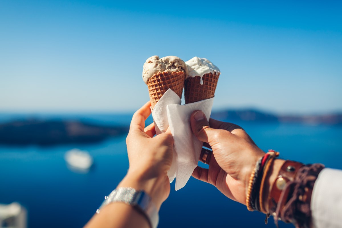 Couple with ice-cream