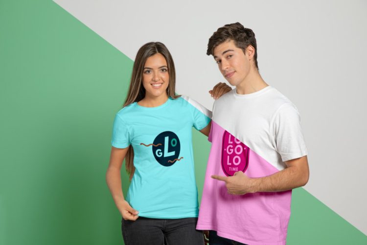 T shirts with logos