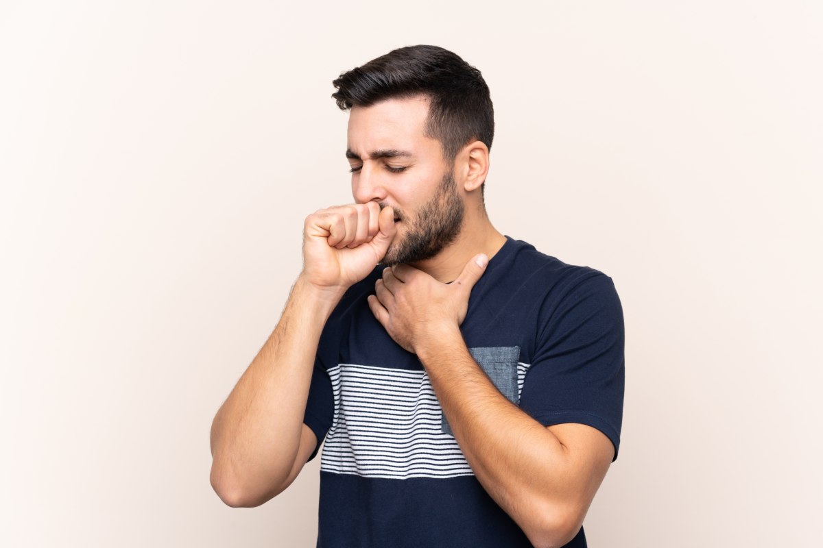 Coughing man