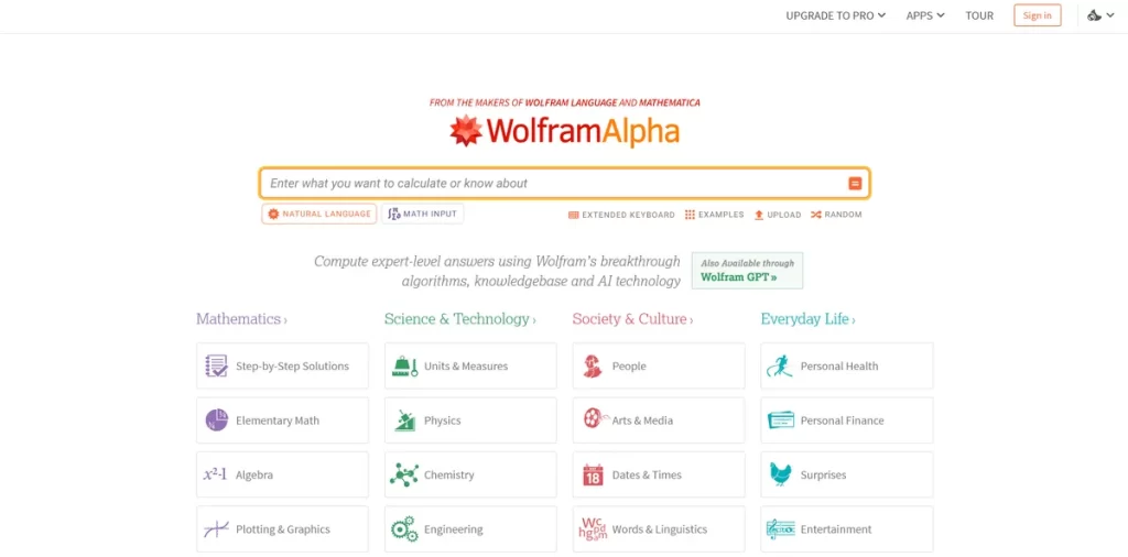 Wolfram Alpha