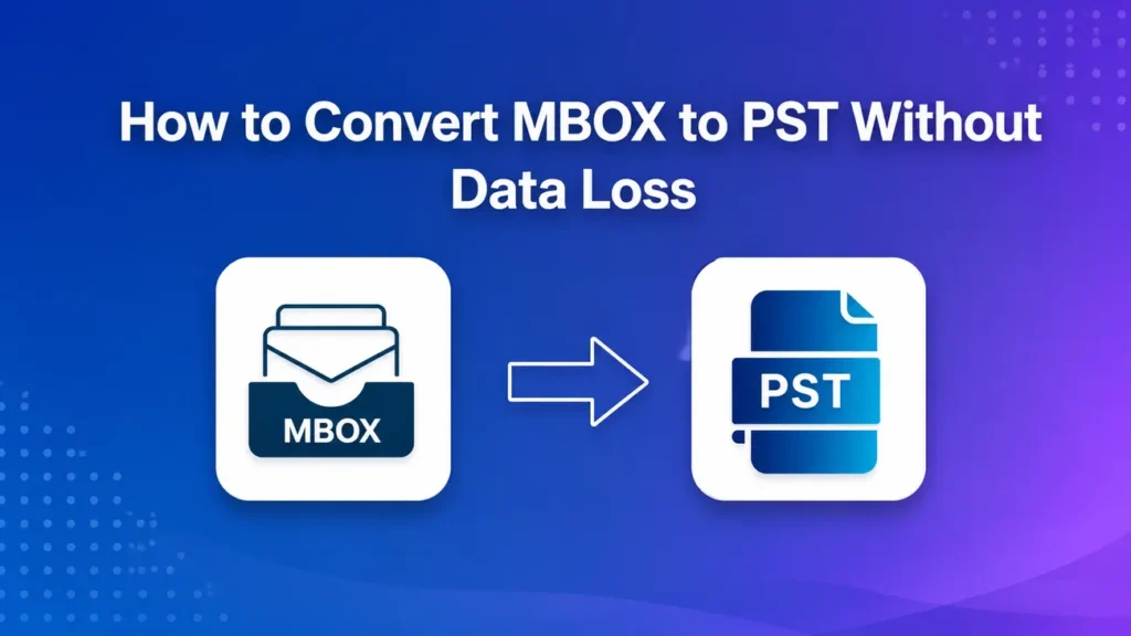 Image, showing how to convert MBOX to PST without data loss