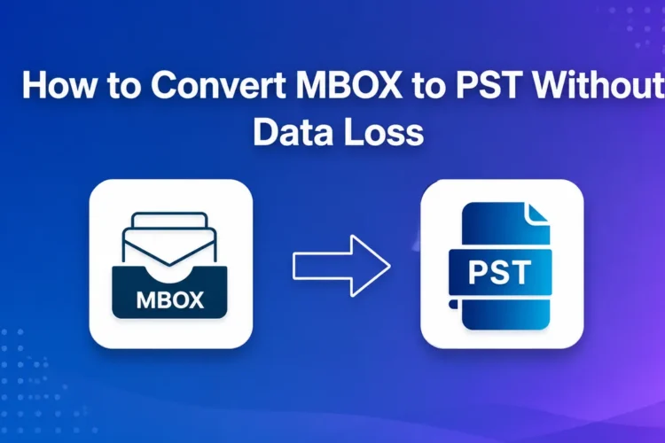 Image, showing how to convert MBOX to PST without data loss